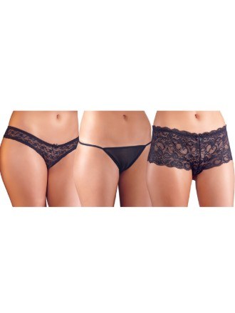Pack 3 Panties - Black