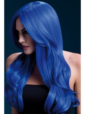 Peruca Khloe Azul - Alta Qualidade