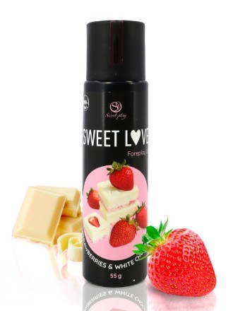 Edible Topping Lubricant - Strawberry with White Chocolate 55g