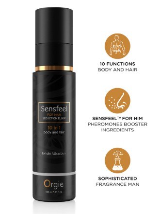 Elixir Corpo e Cabelo Com Feromonas - Sensfeel Homem 100ml