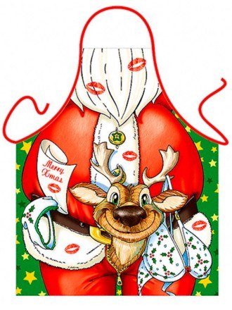 Avental Humorístico - Pai Natal Maroto