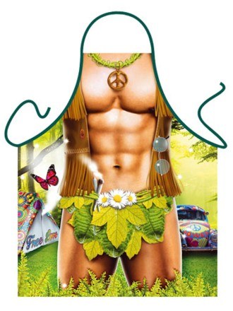 Avental Humorístico - Homem Hippie