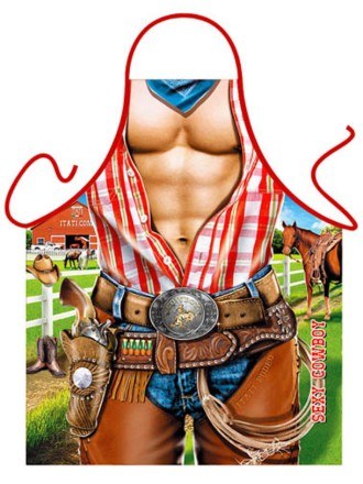 Humorous Apron - Cowboy