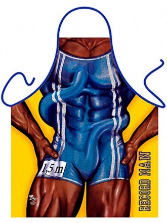 Humorous Apron - Record Man