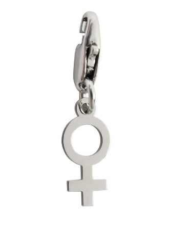 Mini Pingente Símbolo de Género Mulher