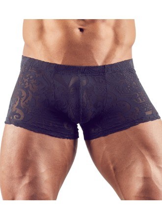 Boxers com Padrão Floral - Preto